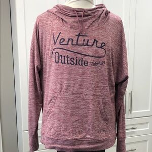 Cabela’s Hooded Long Sleeve Top | Women’s XL | Berry Mauve